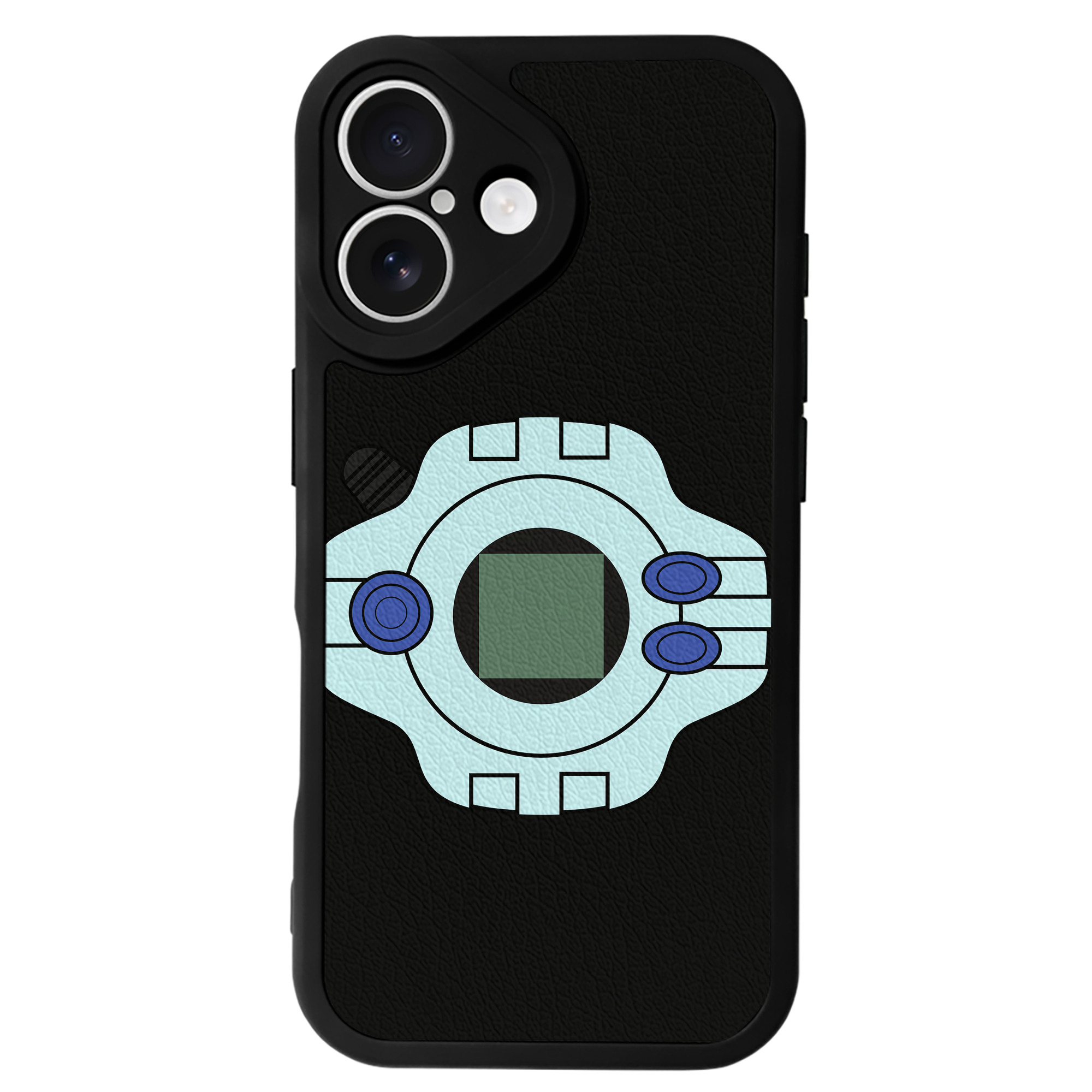 （画像用） Digimon デジタルモンスター/デジモン 【iPhone 16シリーズ対応】シリコンスマホケース（レザー調） 材質：シリコン